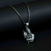 Shivji 3D Silver Pendant