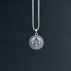 Shivji Coin Silver Pendant