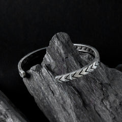 Silver Arrow Open Kada Bracelet