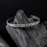 Silver Arrow Open Kada Bracelet