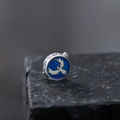 Silver Skybound Button Clip