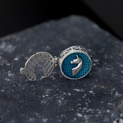 Galloping Stallion button clip