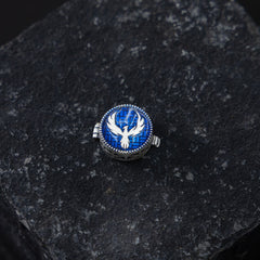 Silver Skybound Button Clip