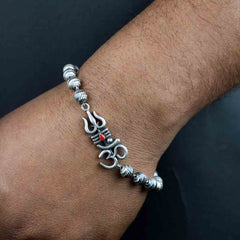 Om Trishul Rudraksh Bracelet