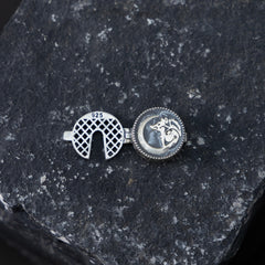 Wolf's Moon Button Clip