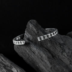 Silver Checkerboard Cuff-bracelet