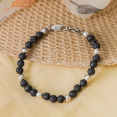 Lava Silver Bracelet