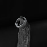 Sleek subtle silver band