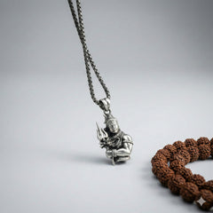 Shivji 3D Silver Pendant
