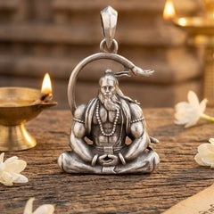 Hanooman Silver Pendant