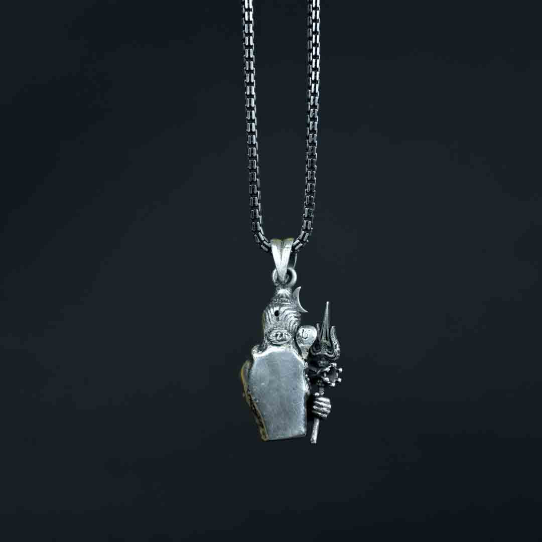 Shivji 3D Silver Pendant