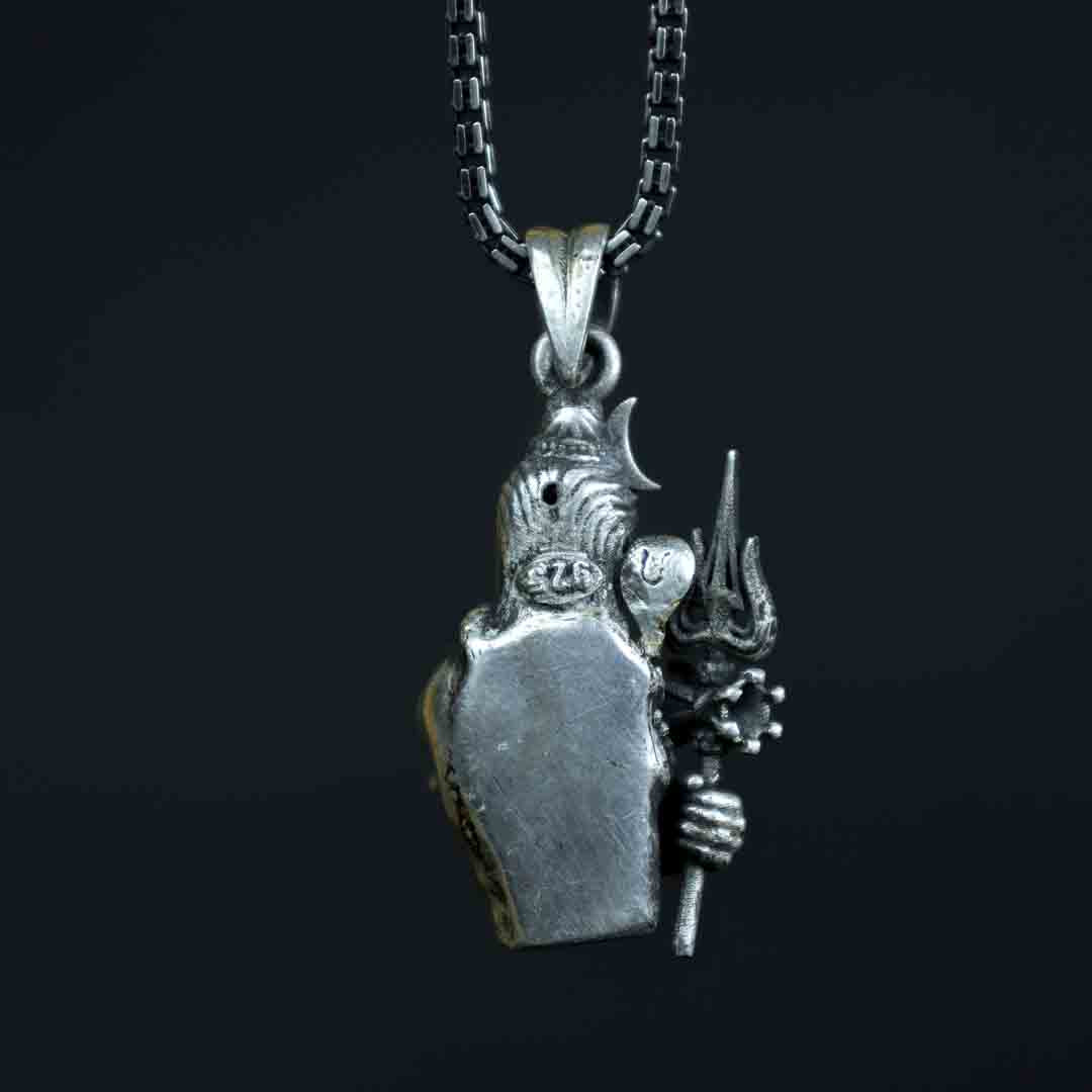 Shivji 3D Silver Pendant