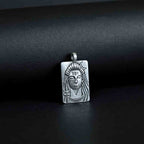 Meditating Shiv Silver Pendant
