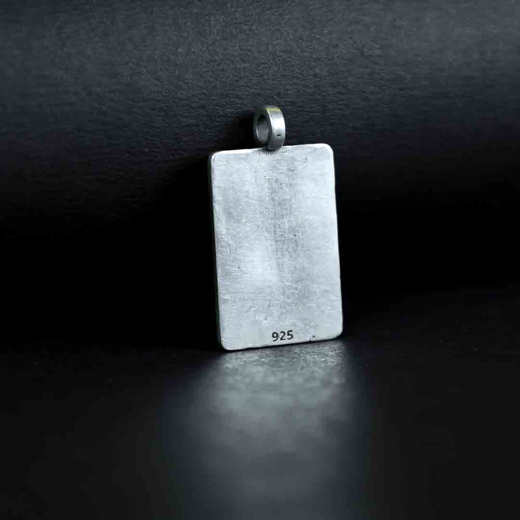 Meditating Shiv Silver Pendant
