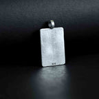 Meditating Shiv Silver Pendant
