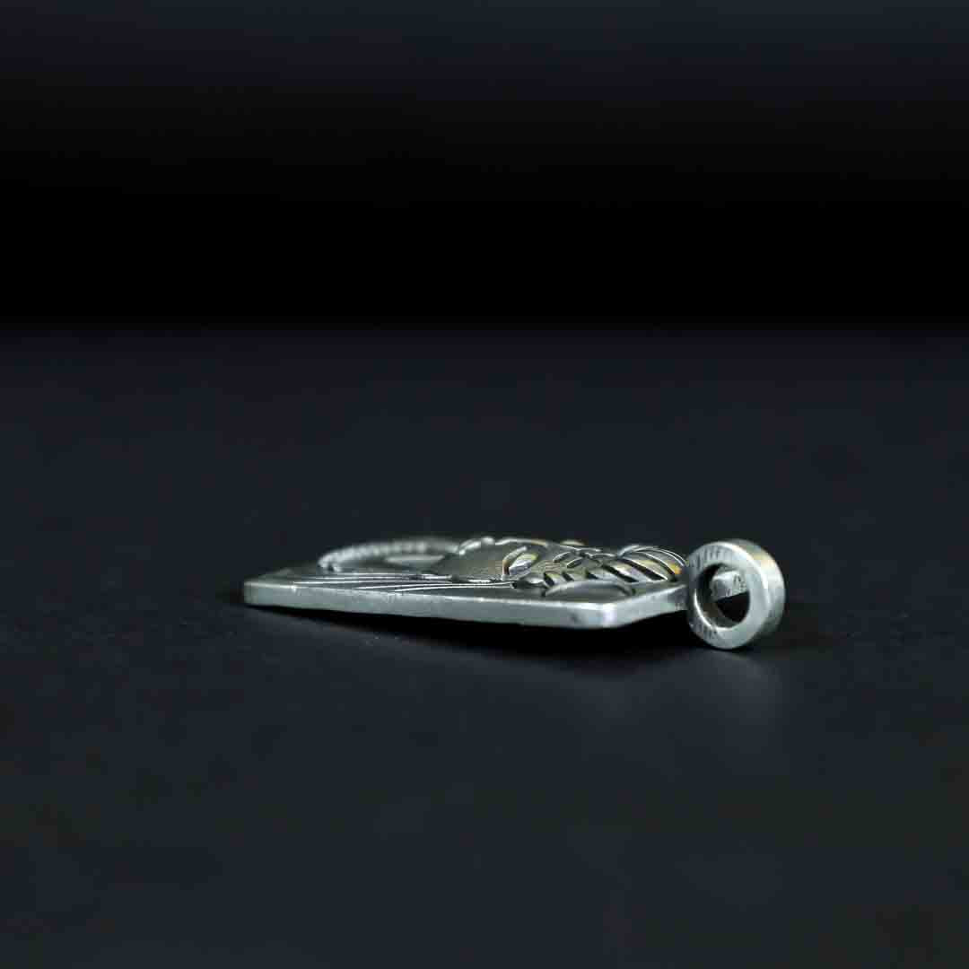 Meditating Shiv Silver Pendant