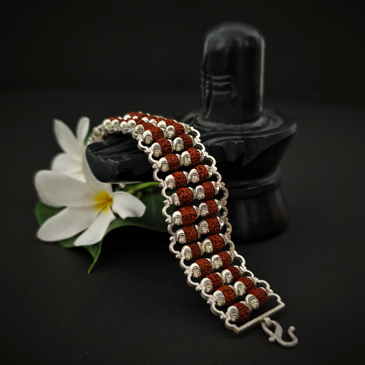 AGNI | 925 Silver Rudraksha Bracelet