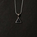 Obsidian Triangle Pendant