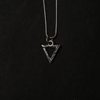 Hollow Triangle Silver Pendant