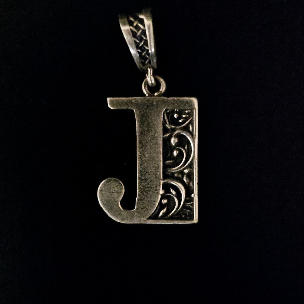Alphabet silver Pendant