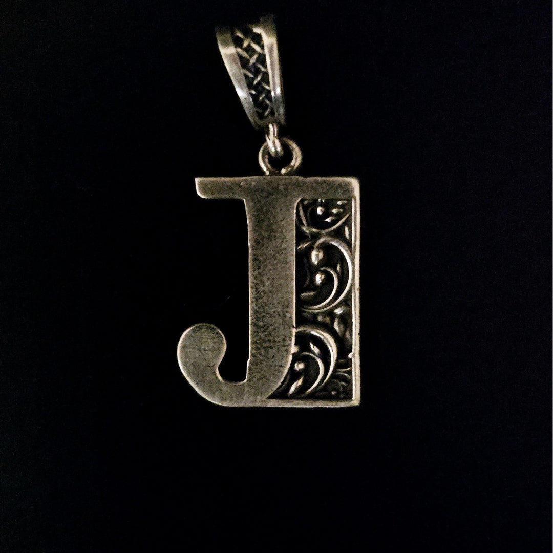 Alphabet silver Pendant