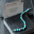 Howlite Turqoise silver bracelet