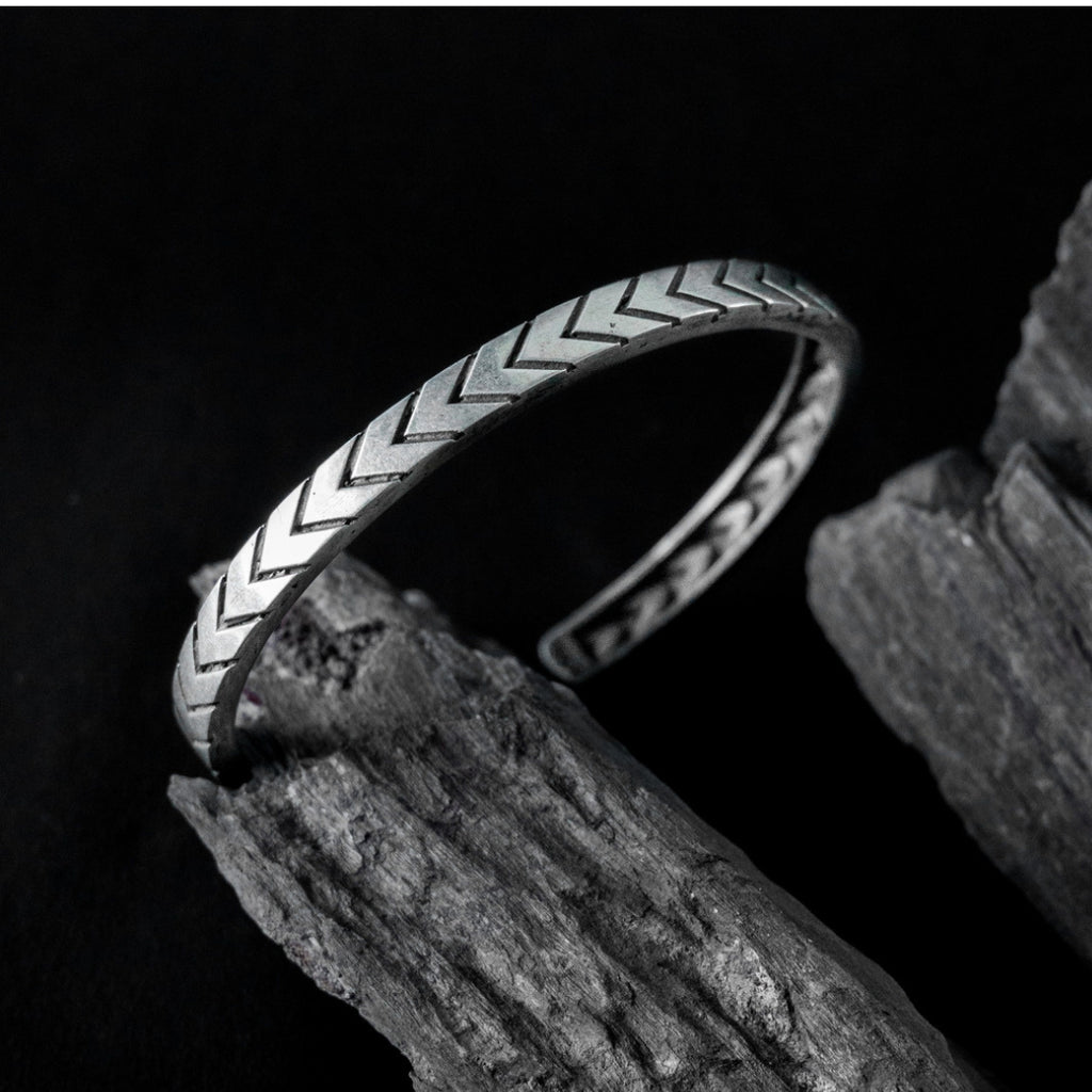 Silver Arrow Open Kada Bracelet