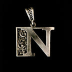 Alphabet silver Pendant
