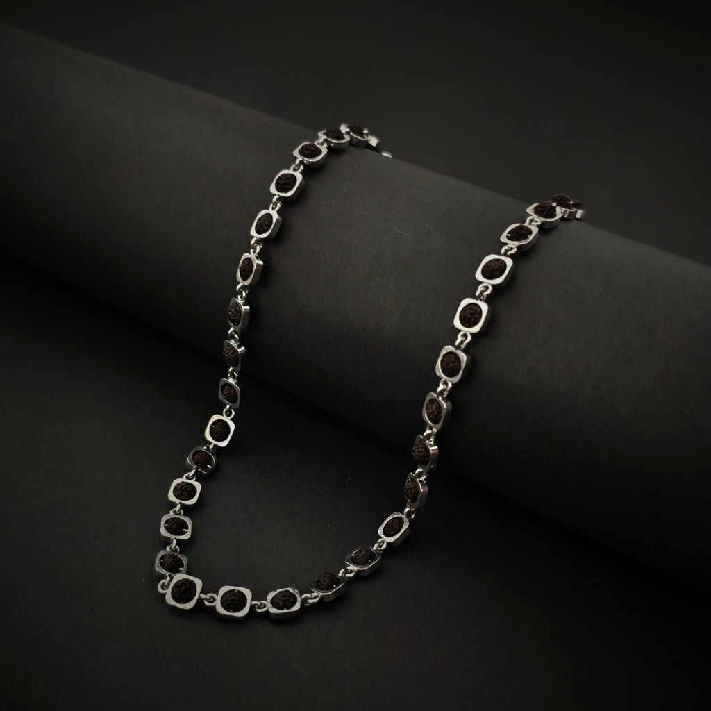 ISHAAN | 925 Silver Rudraksha Mala