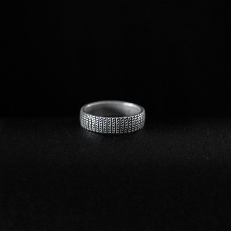 Sleek subtle silver band
