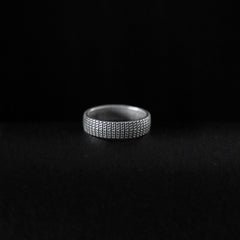 Sleek subtle silver band