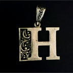 Alphabet silver Pendant