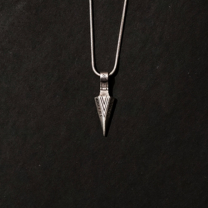 3D Sword Silver Pendant
