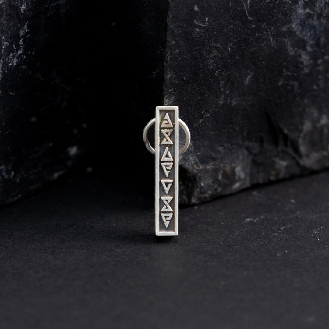 Jade silver pendant