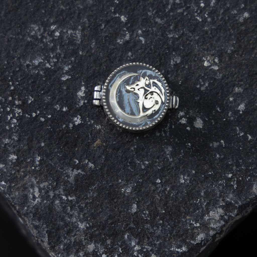 Wolf's Moon Button Clip