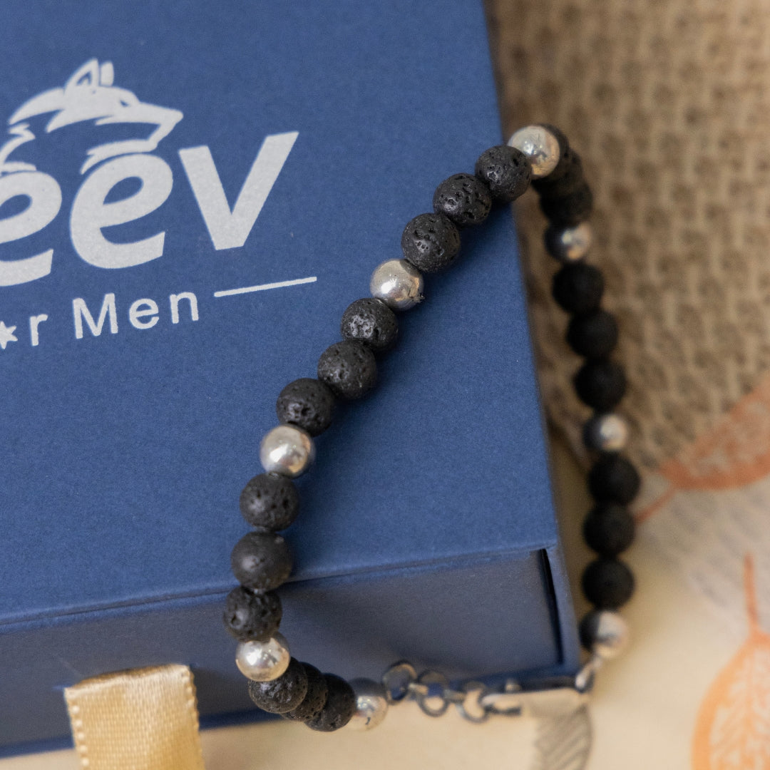 Lava Silver Bracelet