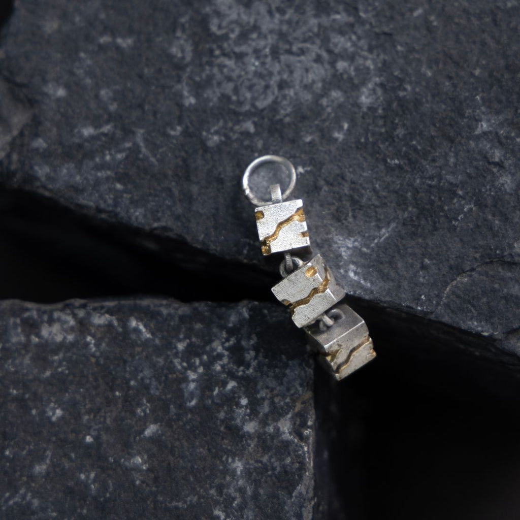 Skyline silver pendant