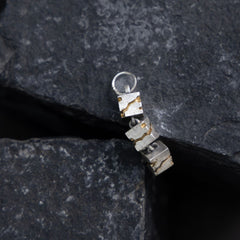 Skyline silver pendant
