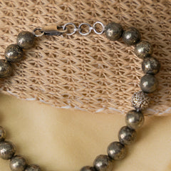Pyrite Sliver Bracelet