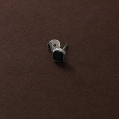 Black Square Stud