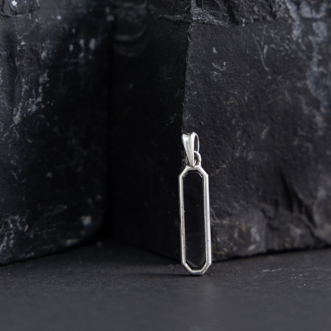 Blackout Silver Pendant