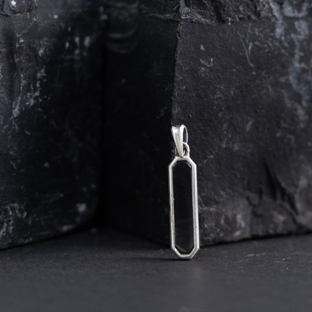 Blackout Silver Pendant