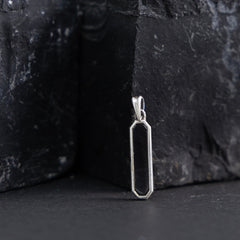 Blackout Silver Pendant
