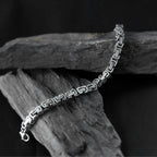 Silver loose luxe bracelet