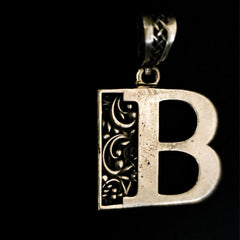 Alphabet silver Pendant
