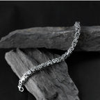 Silver loose luxe bracelet