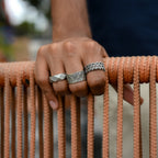 Silver Web band