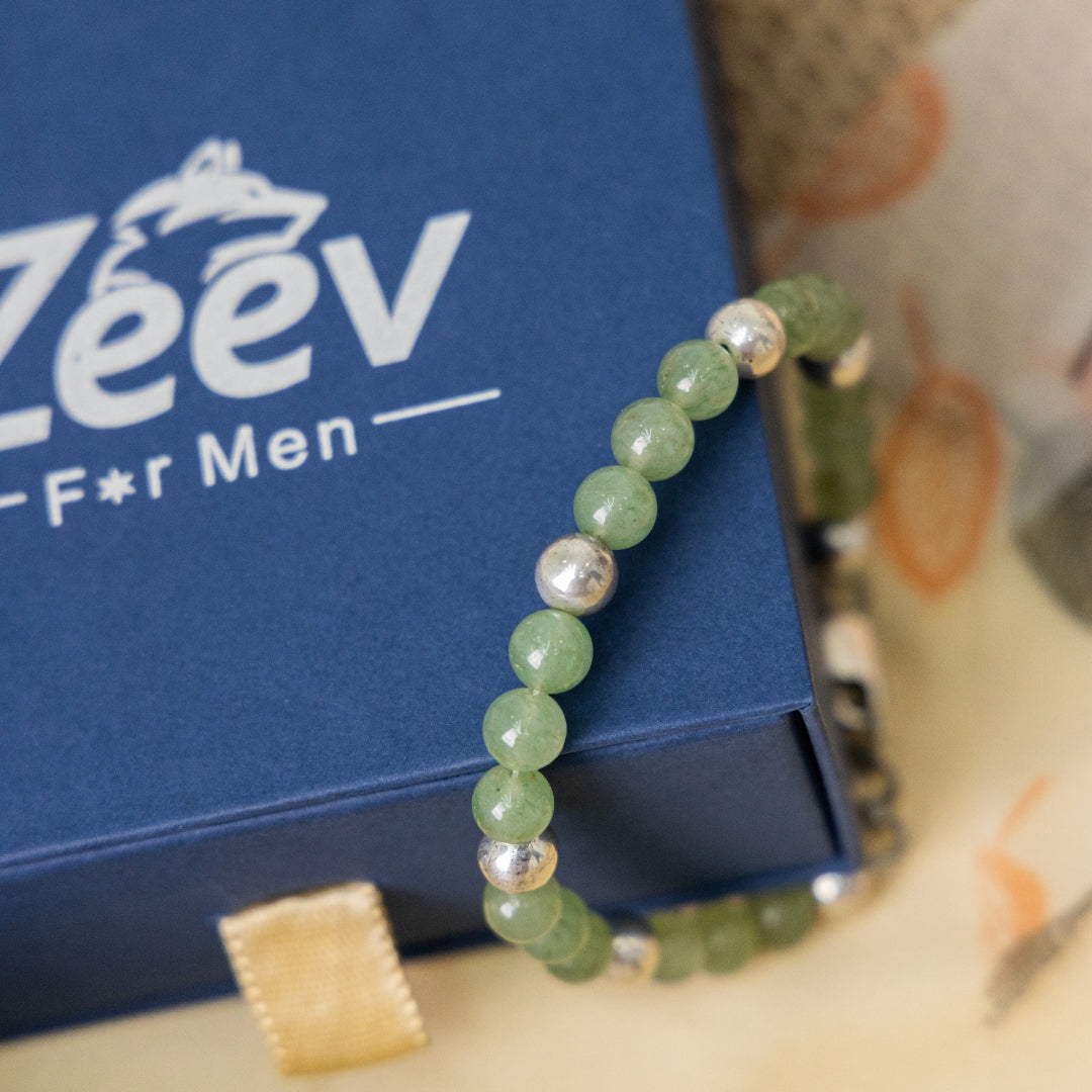 Aventurine Grapes Silver Bracelet