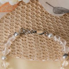 Spathik Crystal Silver Bracelet