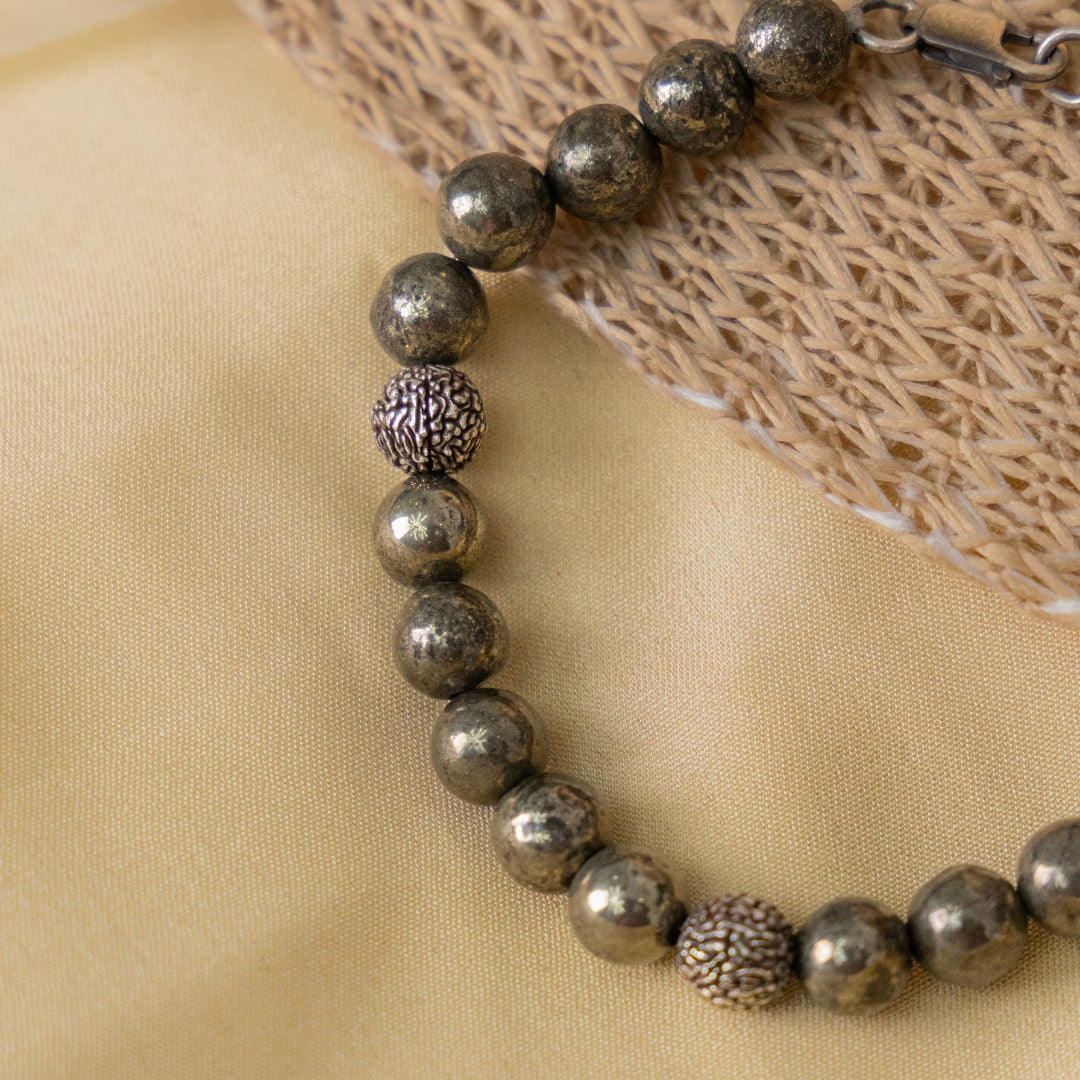 Pyrite Sliver Bracelet